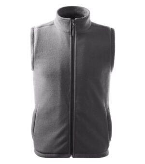 Kamizelka polarowa unisex stalowy z haftem Next - 518