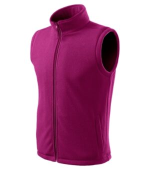 Kamizelka polarowa unisex fuchsia red z haftem Next - 518