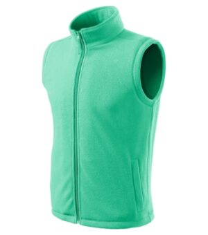 Kamizelka polarowa unisex miętowy z haftem Next - 518