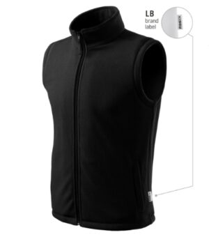 Kamizelka polarowa unisex czarny 01 (brand label) z haftem Next - 518
