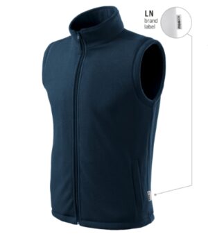 Kamizelka polarowa unisex granatowy 02 (brand label) z haftem Next - 518