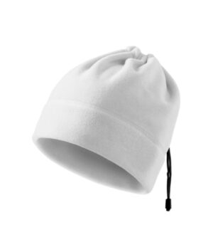 Czapka polarowa unisex biała z haftem Practic - 519