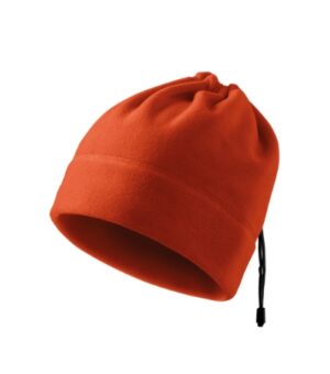 Czapka polarowa unisex pomarańczowa z haftem Practic - 519
