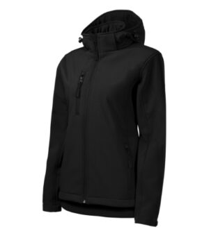 Softshell kurtka damska czarna z haftem Performance - 521