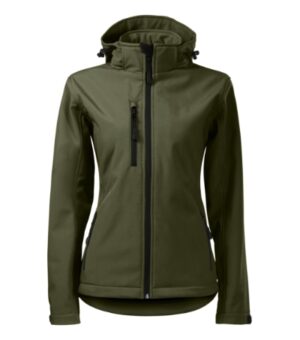 Softshell kurtka damska military z haftem Performance - 521