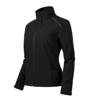 Softshell kurtka damska czarna z haftem Valley - 537
