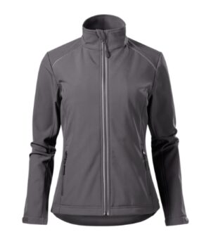 Softshell kurtka damska stalowy z haftem Valley - 537