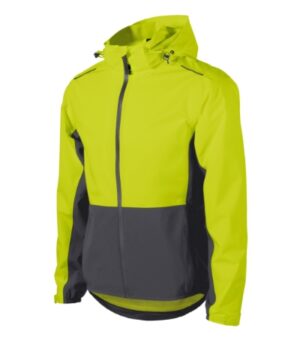 Kurtka męska neon yellow z haftem Rainbow - 538