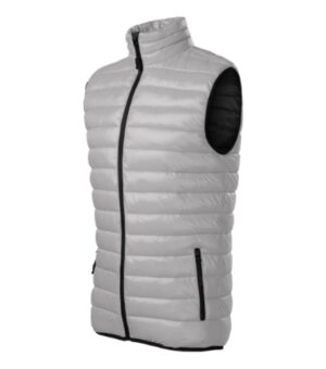 Kamizelka męska silver gray z haftem Everest - 553