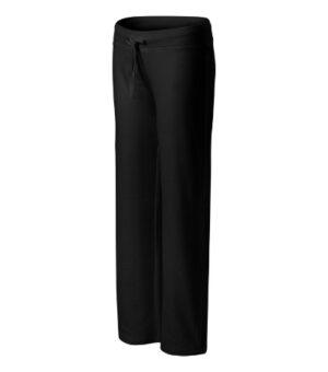 Spodnie dresowe damskie czarny z haftem Comfort - 608