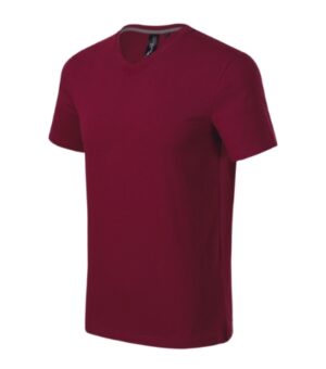 Koszulka męska garnet z haftem Action V-neck - 700