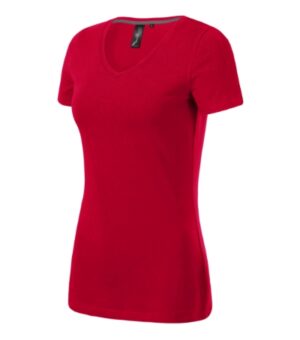 Koszulka damska formula red z haftem Action V-neck - 701
