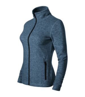 Micro polar damski ciemny denim melanż z nadrukiem Factor - 853