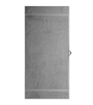 Ręcznik unisex siwoszary z haftem Towel 450 - 903