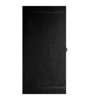 Ręcznik duży unisex czarna z haftem Bath Towel 450 - 905