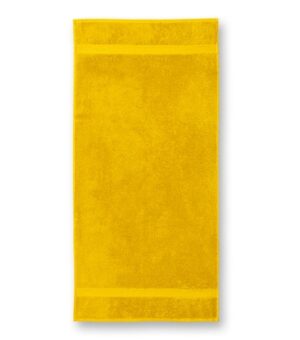 Ręcznik duży unisex żółta z haftem Bath Towel 450 - 905