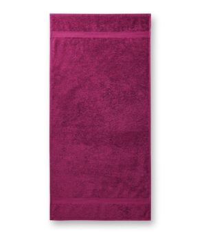 Ręcznik duży unisex fuchsia red z haftem Bath Towel 450 - 905