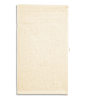 Ręcznik duży unisex migdałowy z haftem Organic (GOTS) - 918