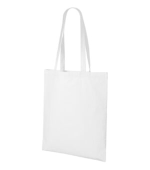 Torba na zakupy unisex biała z nadrukiem Shopper - 921