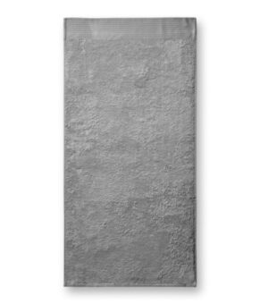 Ręcznik unisex siwoszary z haftem Bamboo Towel - 951
