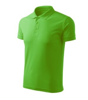 Koszulka polo męska green apple z nadrukiem Pique Polo Free - F03