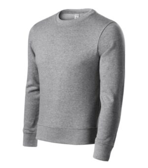 Bluza unisex ciemnoszary melanż z haftem Zero - P41