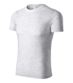 Koszulka unisex jasnoszary melanż z nadrukiem Paint - P73