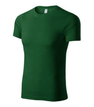 Koszulka unisex zieleń butelkowa z nadrukiem Paint - P73