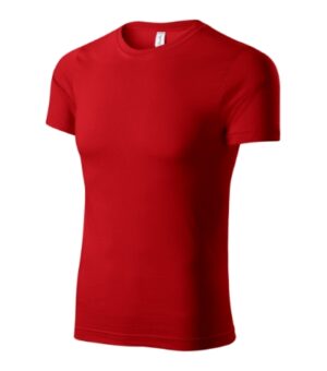 Koszulka unisex czerwona z nadrukiem Paint - P73