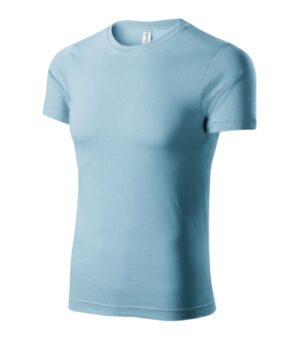 Koszulka unisex błękitny z nadrukiem Paint - P73