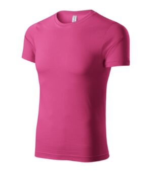 Koszulka unisex czerwień purpurowa z nadrukiem Paint - P73