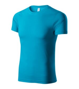 Koszulka unisex turkus z nadrukiem Paint - P73