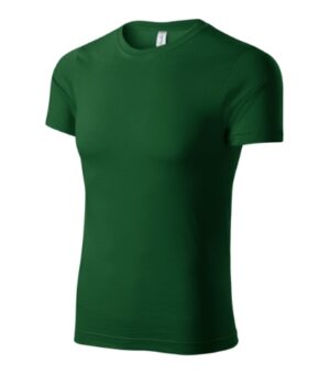 Koszulka unisex zieleń butelkowa z nadrukiem Peak - P74