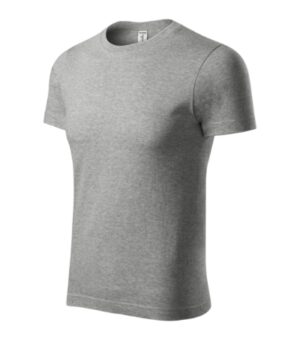 Koszulka unisex ciemnoszary melanż z nadrukiem Peak - P74