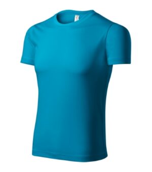 Koszulka unisex turkus z nadrukiem Pixel - P81