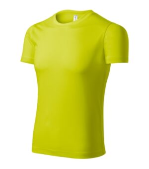 Koszulka unisex neon yellow z nadrukiem Pixel - P81