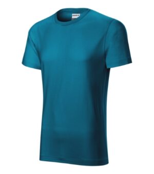 Koszulka męska petrol blue z nadrukiem Resist - R01