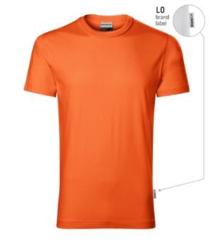 Koszulka męska pomarańczowy 11 (brand label) z nadrukiem Resist - R01