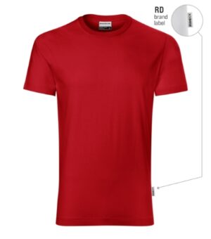 Koszulka męska czerwony 07 (brand label) z nadrukiem Resist - R01
