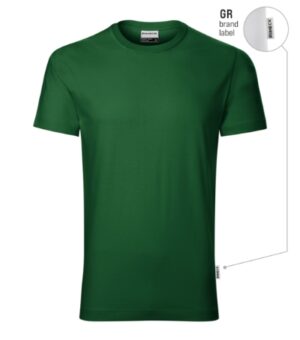 Koszulka męska zieleń butelkowa 06 (brand label) z nadrukiem Resist heavy - R03