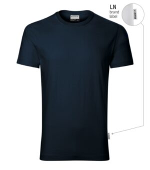 Koszulka męska granatowy 02 (brand label) z nadrukiem Resist heavy - R03