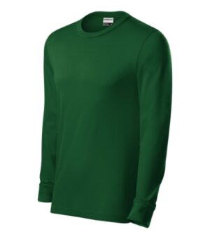 Koszulka unisex zieleń butelkowa z haftem Resist LS - R05