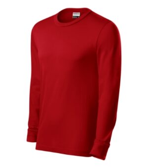 Koszulka unisex czerwona z nadrukiem Resist LS - R05