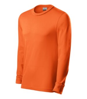 Koszulka unisex pomarańczowa z haftem Resist LS - R05
