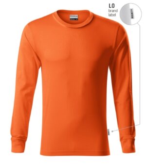 Koszulka unisex pomarańczowy 11 (brand label) z haftem Resist LS - R05