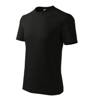 Koszulka unisex czarna z haftem Base - R06