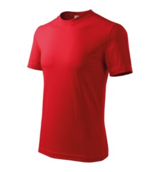 Koszulka unisex czerwona z haftem Base - R06