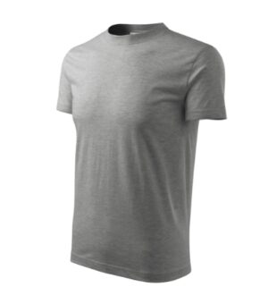 Koszulka unisex ciemnoszary melanż z haftem Recall - R07