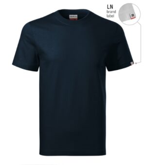 Koszulka unisex granatowy 02 (brand label) z haftem Recall - R07