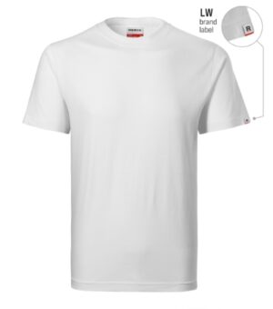 Koszulka unisex biały 00 (brand label) z haftem Recall - R07